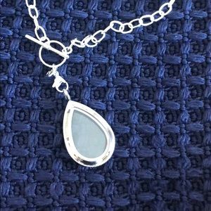 Origami Owl choker necklace with fillable locket.